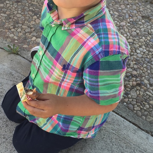 Polo Ralph Lauren button down plaid shirt 3T - Picture 7 of 7
